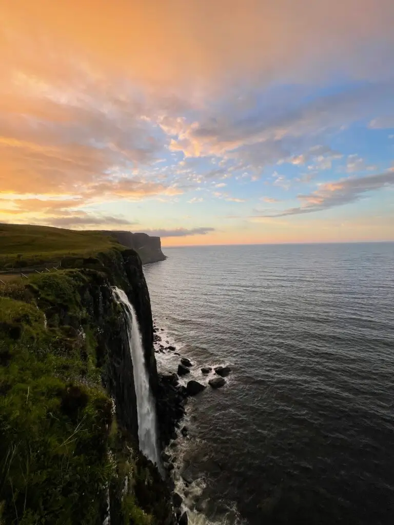 Isle of Skye waterfall, Starting our van life