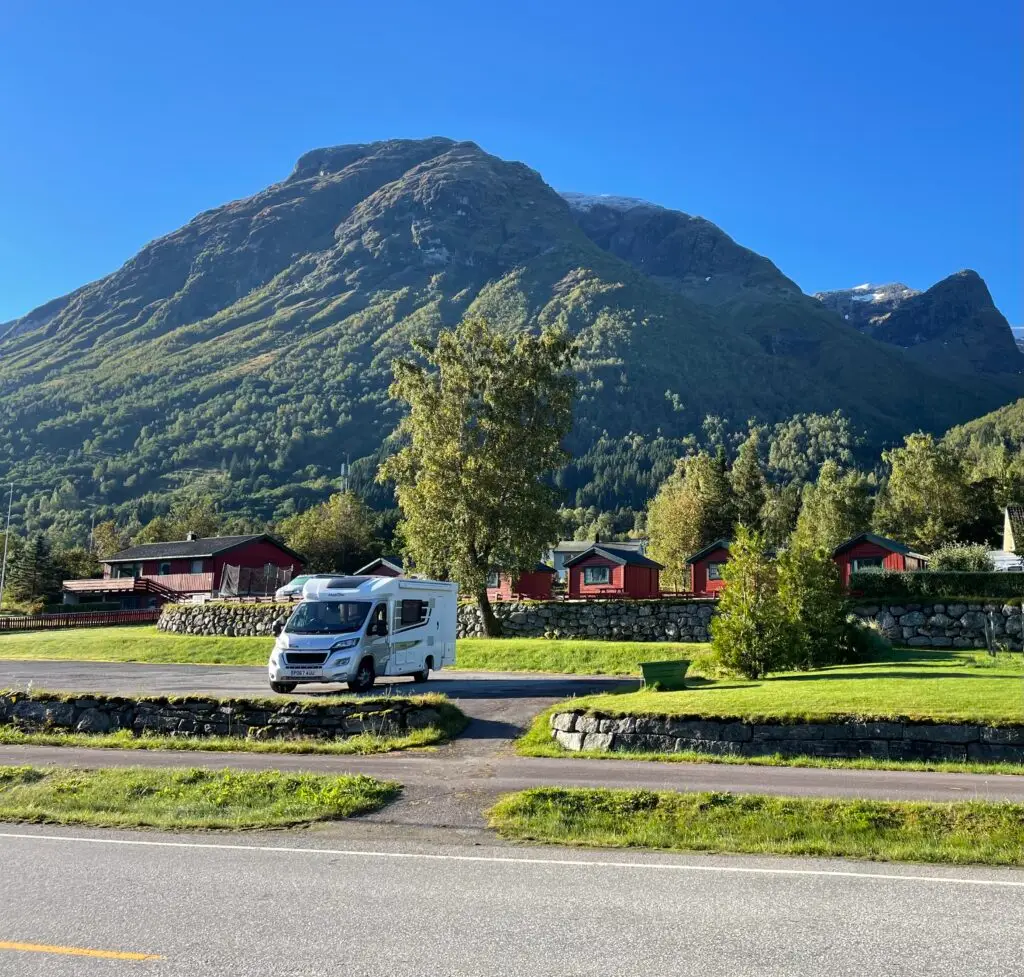 Peanut our motorhome in Norway.
