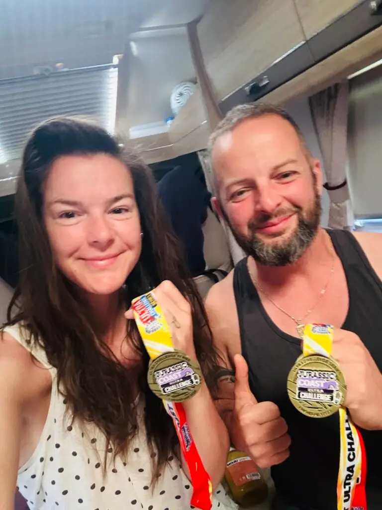 Tired and accomplished.